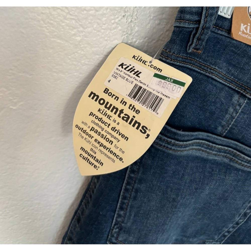 Kuhl Jeans Skinny Kurve Womens 4 Regular Blue Kontour Flex 9" Rise Boot friendly - Picture 13 of 16